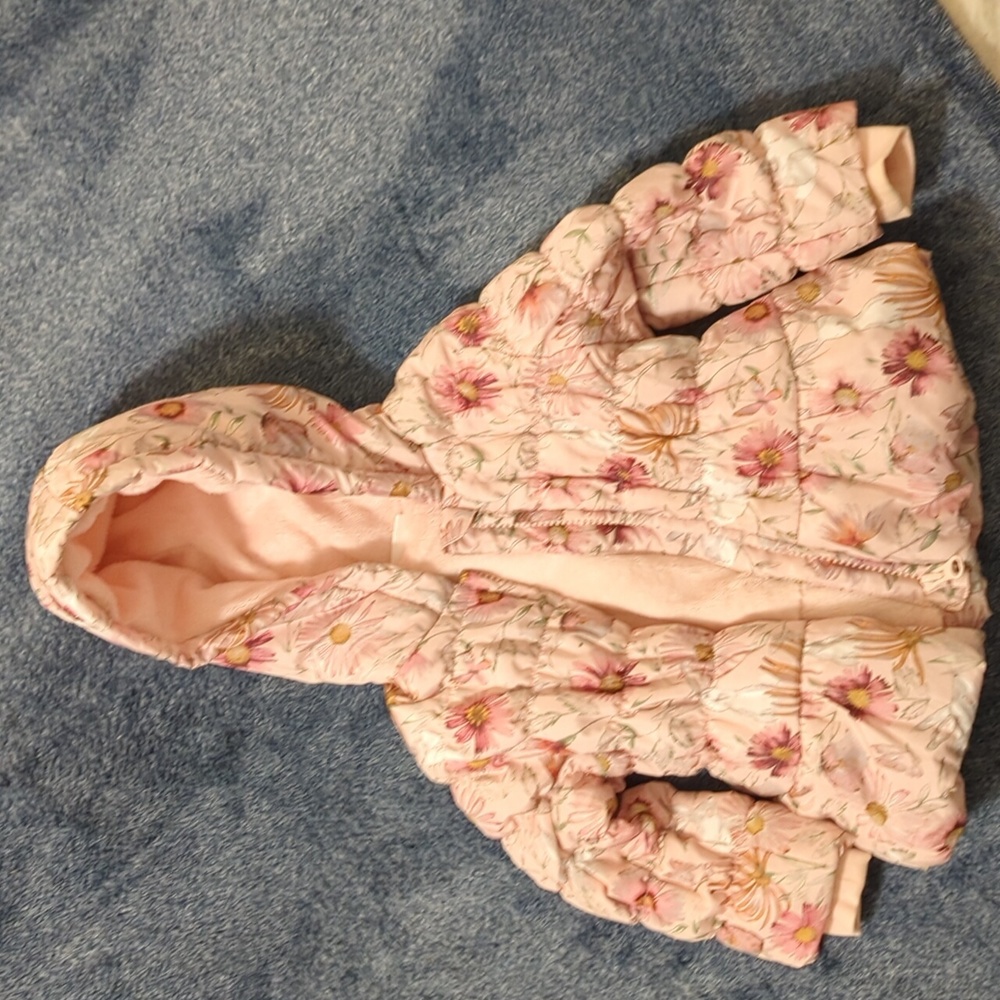 Floral 9-12 mos puffy jacket